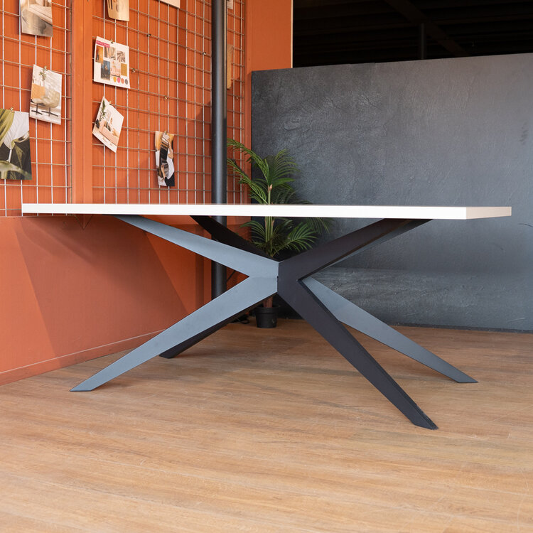 Eettafel Otis melamine beige 180 x 90 cm