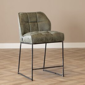 Industriële barkruk Abel olijfgroen 70 cm