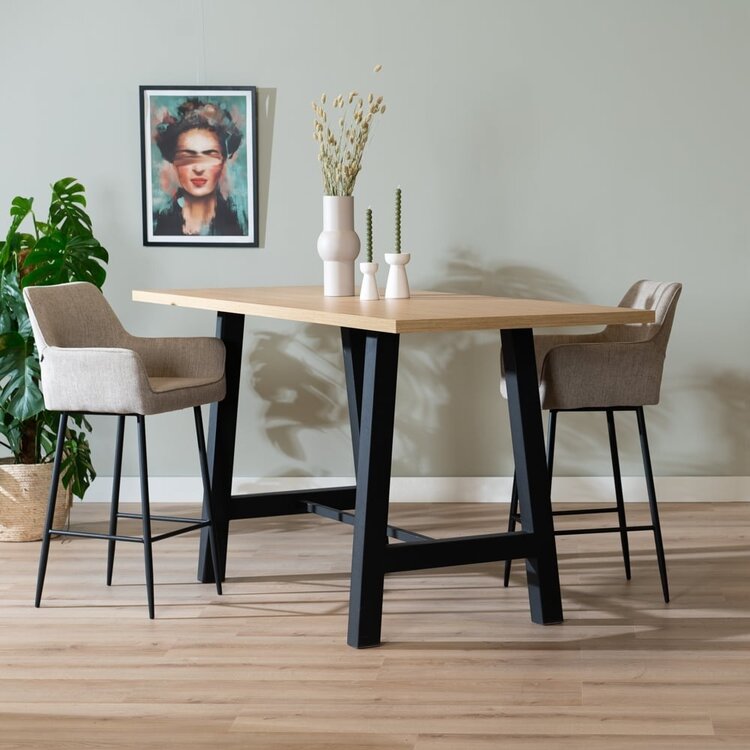 Bartafel Disa melamine eiken 220 x 90 cm