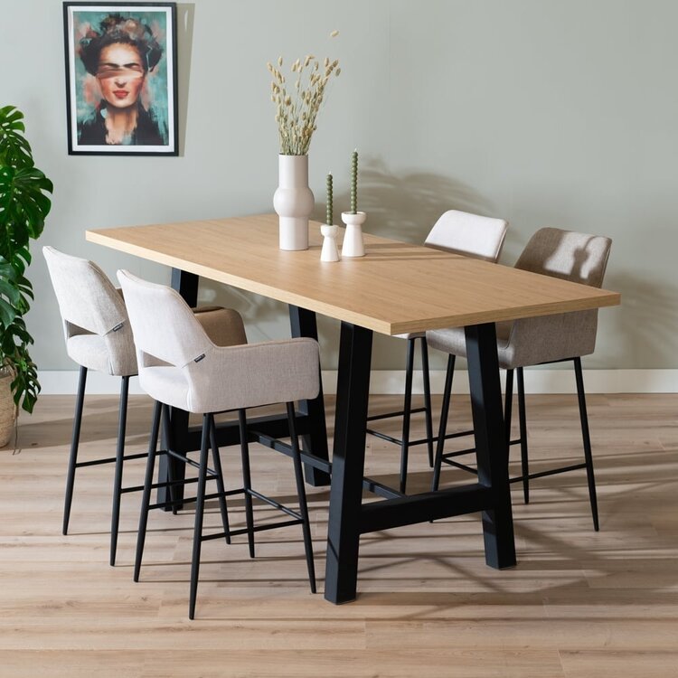 Bartafel Disa melamine eiken 220 x 90 cm