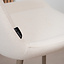 Scandinavische barkruk Maud gerecyclede stof off white 74 cm