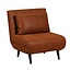 Slaapfauteuil Hanna cognac eco-leer