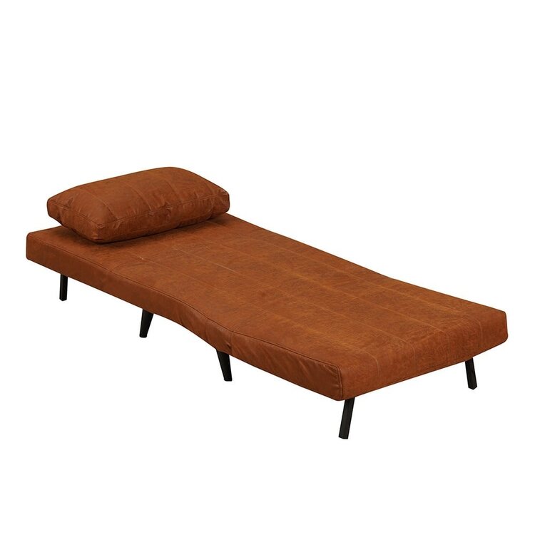 Slaapfauteuil Hanna cognac eco-leer