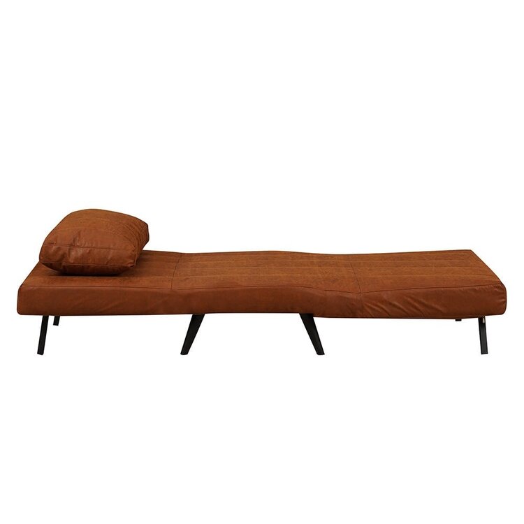 Slaapfauteuil Hanna cognac eco-leer