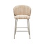 Barkruk Milo chenille beige/taupe 70 cm