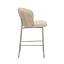 Barkruk Milo chenille beige/taupe 70 cm