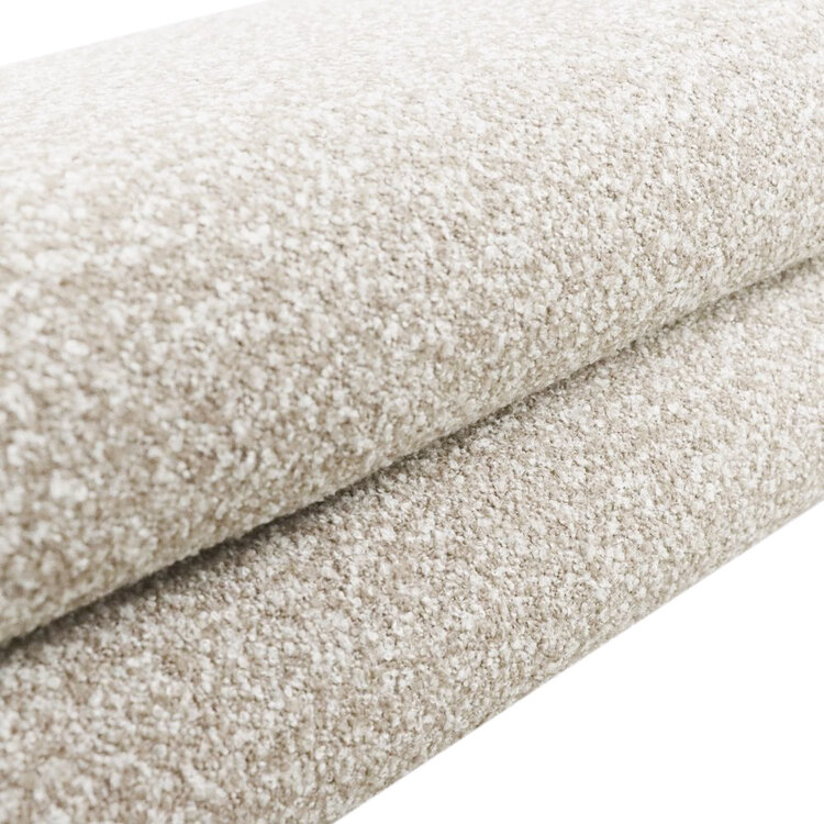 Eetkamerbank Neil bouclé taupe 100 cm