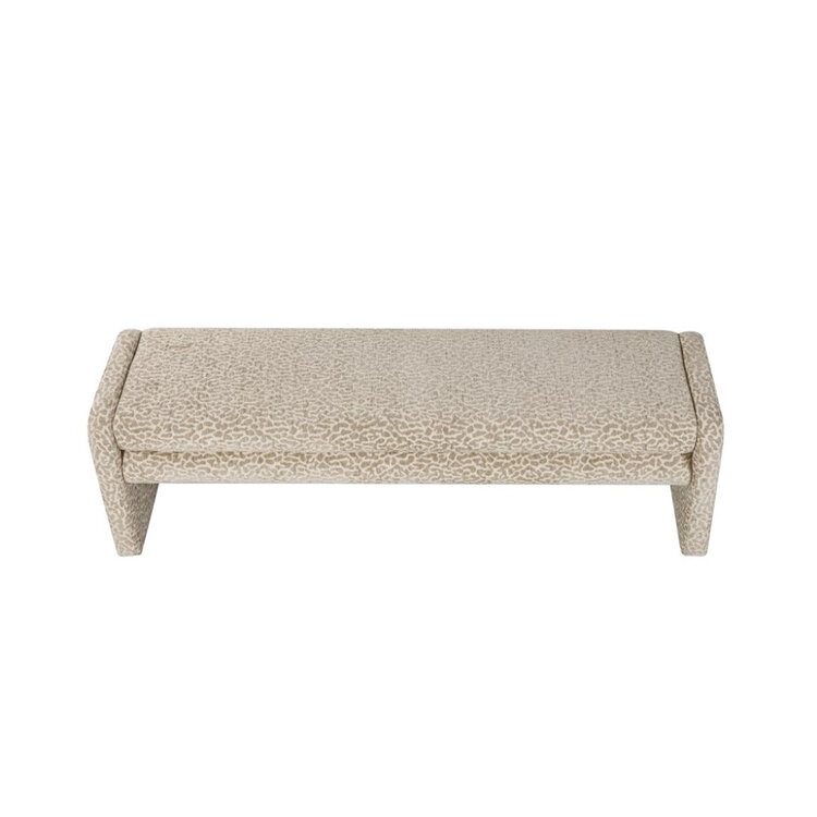 Eetkamerbank Lux leopard taupe 160 cm