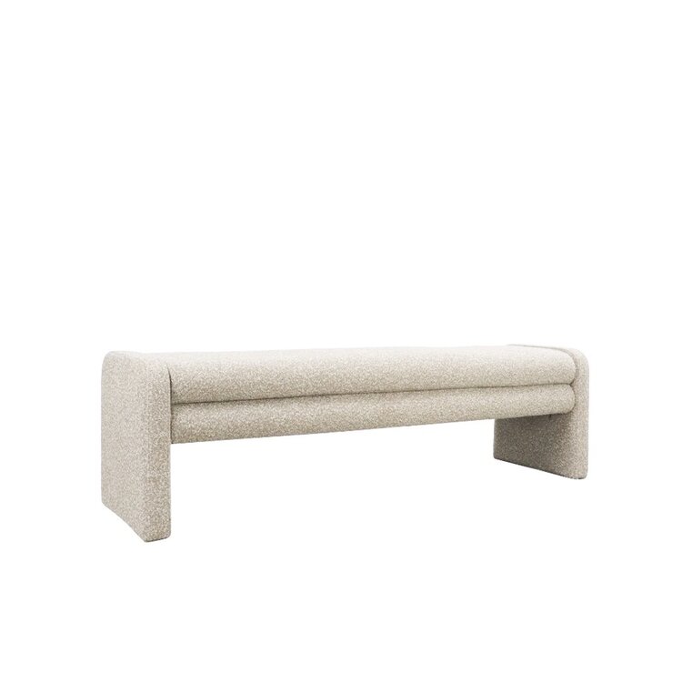 Eetkamerbank Neil bouclé taupe 160 cm