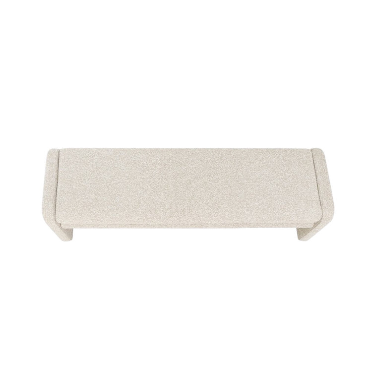 Eetkamerbank Neil bouclé taupe 160 cm
