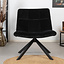 Velvet fauteuil Eevi zwart
