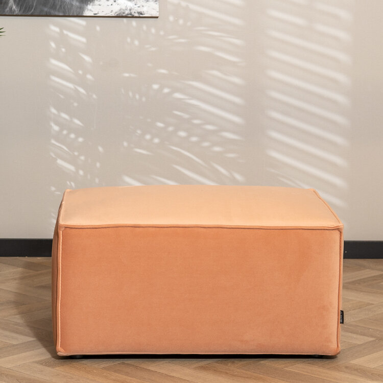 Hocker Memphis velvet roze