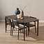 Scandinavische eettafel Cala walnoot 160 x 90 cm