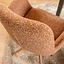 Eetkamerstoel Alex draaibaar bouclé terracotta