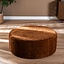 Poef Elle rond chenille koper ø100 cm