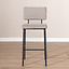 Scandinavische barkruk Espen taupe gerecyclede stof 64-77 cm