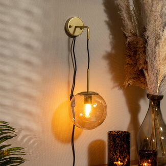 Wandlamp Else 1-lichts Amber
