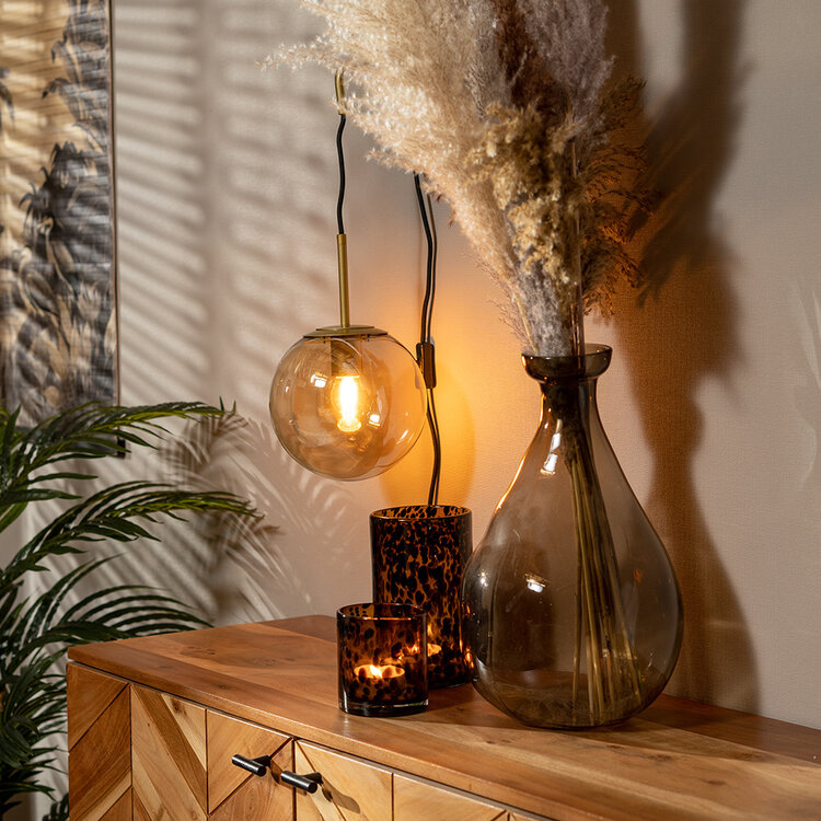 Wandlamp Else 1-lichts Amber