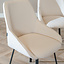 Scandinavische eetkamerstoel Lova gerecyclede stof off white