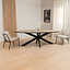 Visgraat eettafel ovaal Joren PVC 240 x 110 cm