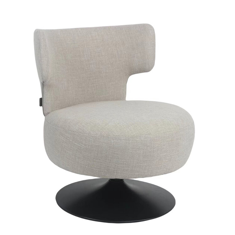Fauteuil Metro draaibaar linnen taupe