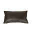 Sierkussen Kyla eco-leer antraciet 25 x 45 cm