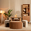 Modulaire hoekhocker Seth chenille taupe