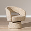 Fauteuil Josh draaibaar chenille beige