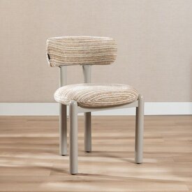 Eetkamerstoel Bolt chenille beige/taupe