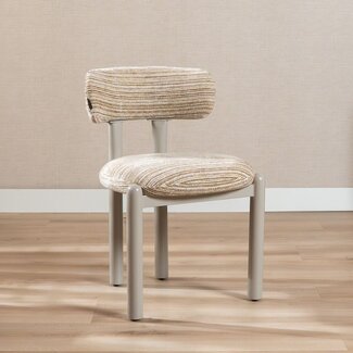Eetkamerstoel Bolt chenille beige/taupe