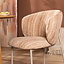 Eetkamerstoel Milo chenille beige/pink