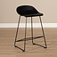 Scandinavische Barkruk Ellen zwart 66cm