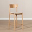 Scandinavische barkruk Inez naturel eiken/ off white 70 cm