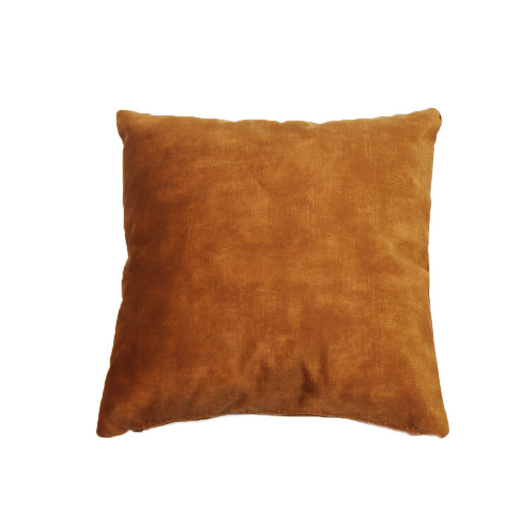 Sierkussen Beau velvet okergeel 45 x 45 cm
