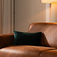 Sierkussen Anna velvet donkergroen 25 x 45 cm