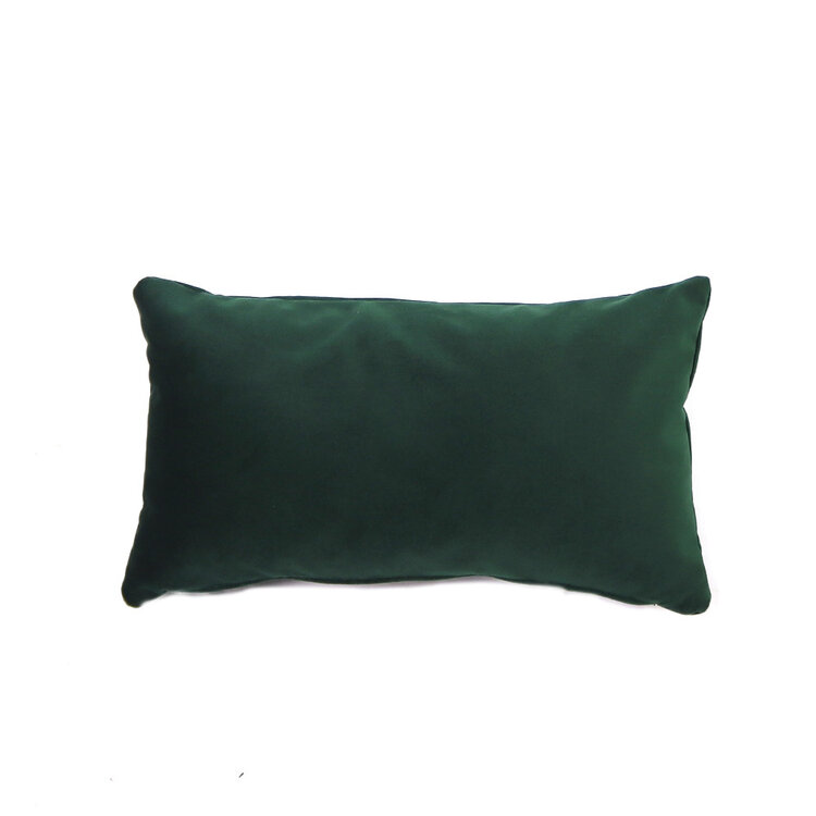 Sierkussen Anna velvet donkergroen 25 x 45 cm