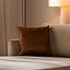 Sierkussen Kyla eco-leer cognac 45 x 45 cm