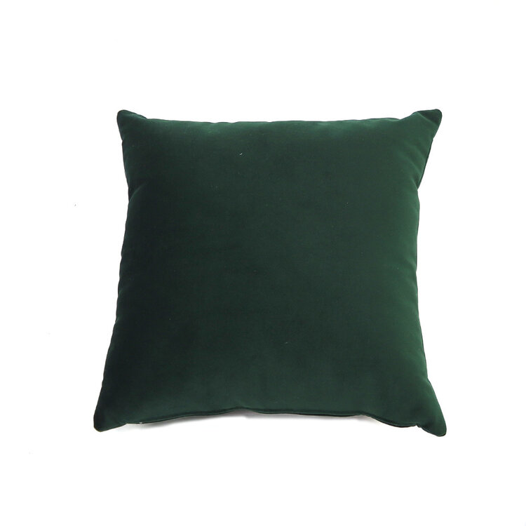 Sierkussen Anna velvet donkergroen 45 x 45 cm