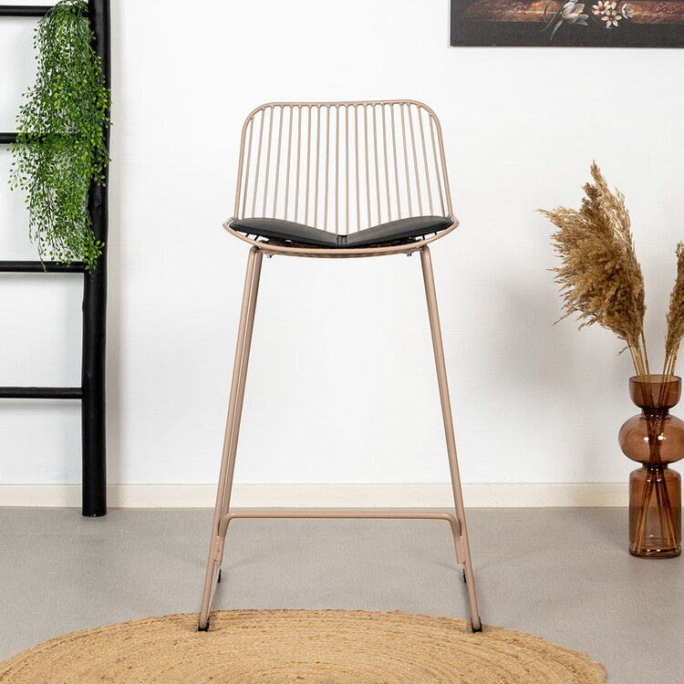 Design barkruk Jenny taupe 67 cm