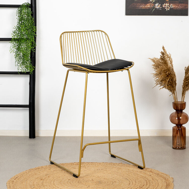 Design barkruk Jenny goud 67 cm