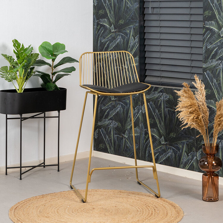 Design barkruk Jenny goud 67 cm