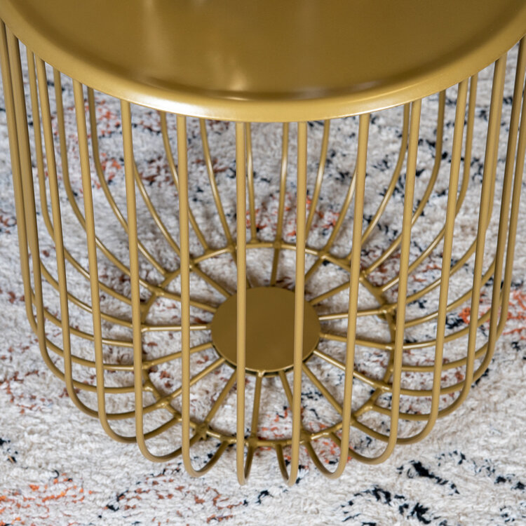 Salontafel Tygo goud metaal