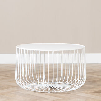 Salontafel Senna metaal wit