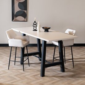 Bartafel Disa melamine beige 220 x 90 x 106 cm