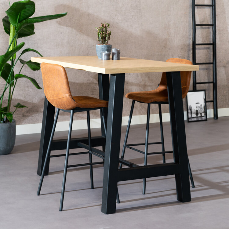Bartafel Disa melamine eiken 140x80x106 cm