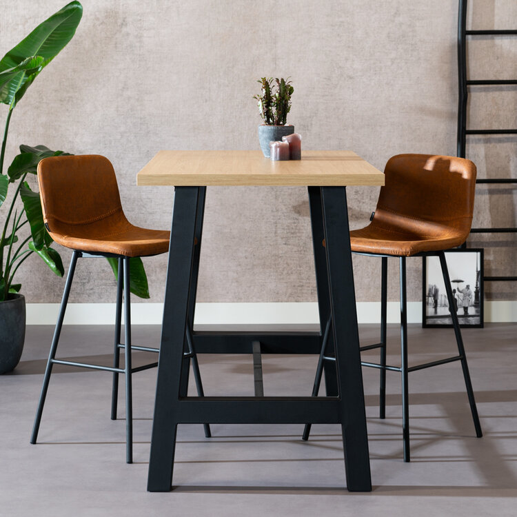 Bartafel Disa melamine eiken 140x80x106 cm