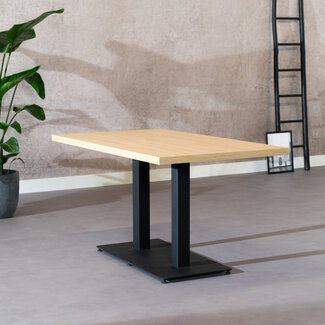 Eettafel Nils melamine eiken 140 x 80 cm