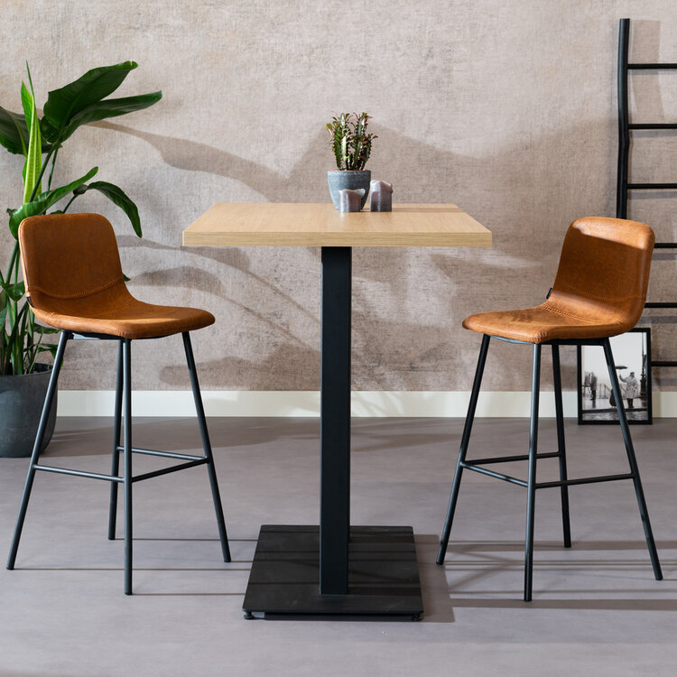 Bartafel Nils melamine eiken 140 x 80 x 109 cm