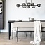 Eetkamertafel Adam zwart mangohout 250 x 100 cm