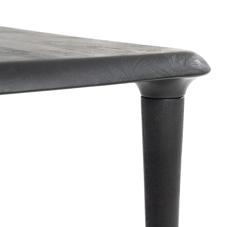 Eetkamertafel Adam zwart mangohout 250 x 100 cm